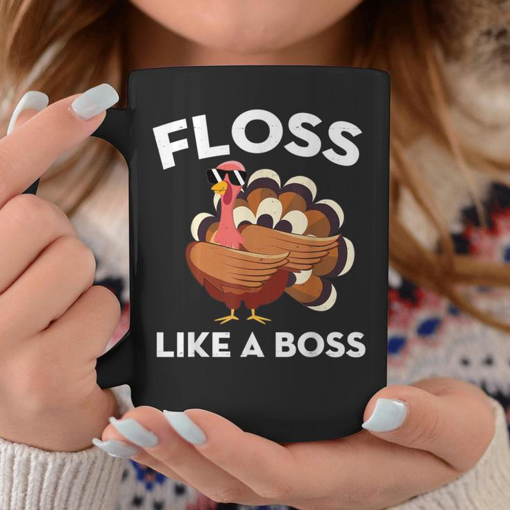 Flossing Turkey Floss Like A Boss Thanksgiving Coffee Mug Unique Gifts
