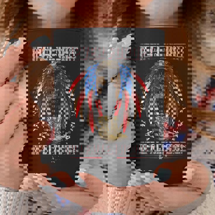 Never Forget Our Fallen Heroes Memorial Day Veterans Day Coffee Mug Unique Gifts