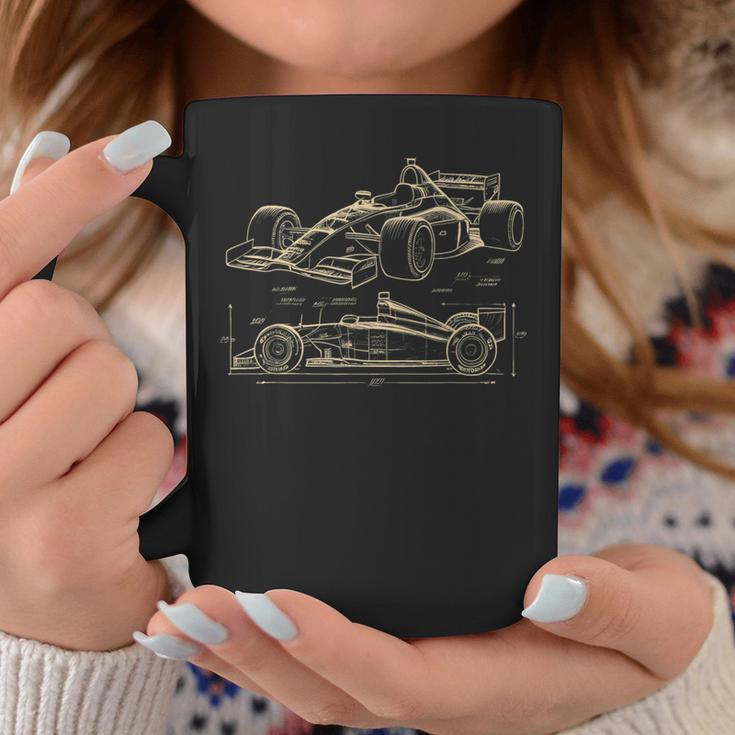 Formula Racing Car Silhouette Mechanic Car Guys Coffee Mug Personalized Gifts