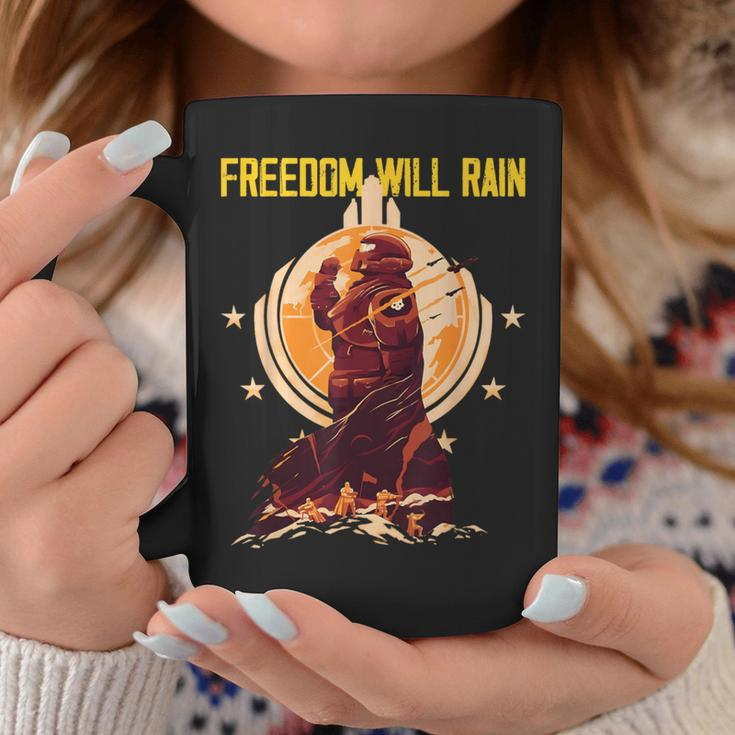 Freedom Will Rain Hell Of Diver Helldiving Lovers Outfit Coffee Mug Unique Gifts