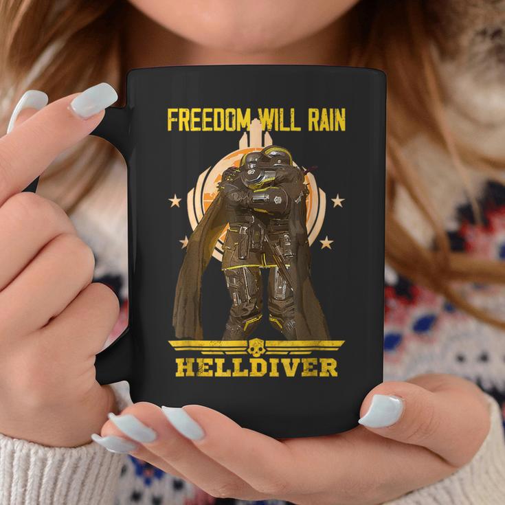 Freedom Will Rain Hell Of Diver Lovers Outfit Coffee Mug Unique Gifts