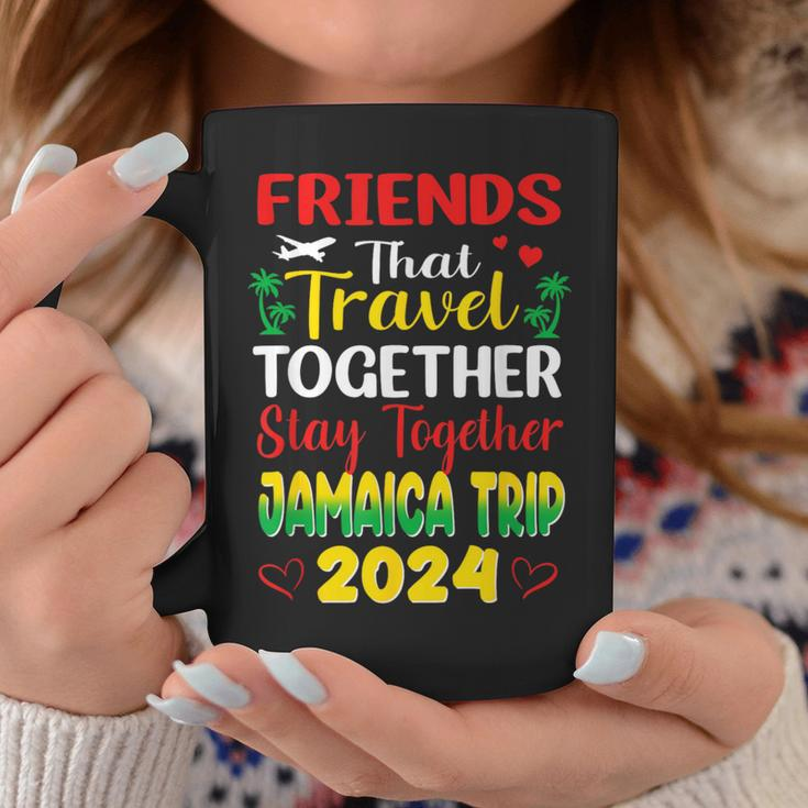 Friends That Travel Together Jamaica Trip Caribbean 2024 Coffee Mug Funny Gifts