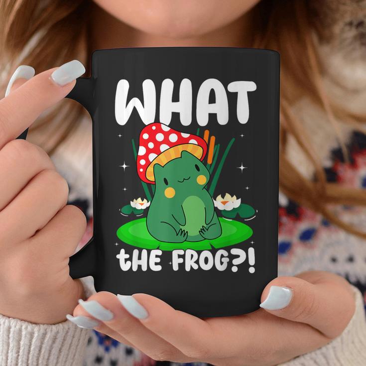 What The Frog Aesthetic Mushroom Frog Coffee Mug Unique Gifts