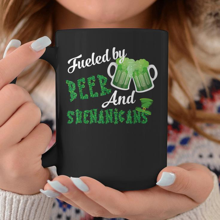 Fueled By Beer And Shenanigans St Patricks Day Beer Coffee Mug Unique Gifts