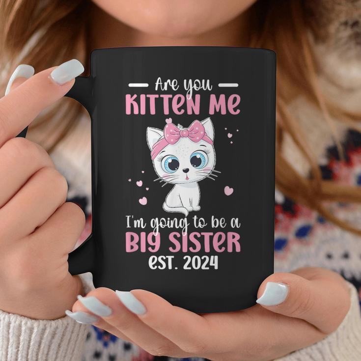 Big Sister To Be 2024 Promoted To Big Sister 2024 Coffee Mug Unique Gifts