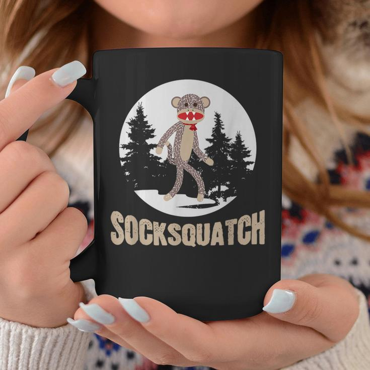 Bigfoot Sighting Sock Monkey Sasquatch Socksquatch Coffee Mug Unique Gifts