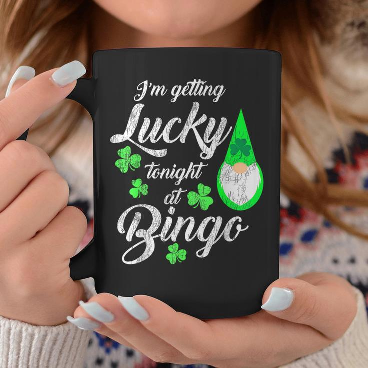 Bingo St Patrick's Day Gnome Getting Lucky At Bingo Coffee Mug Unique Gifts