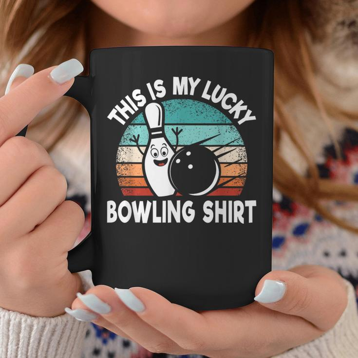 Bowling Lover Bowler This Is My Lucky Bowling Coffee Mug Personalized Gifts