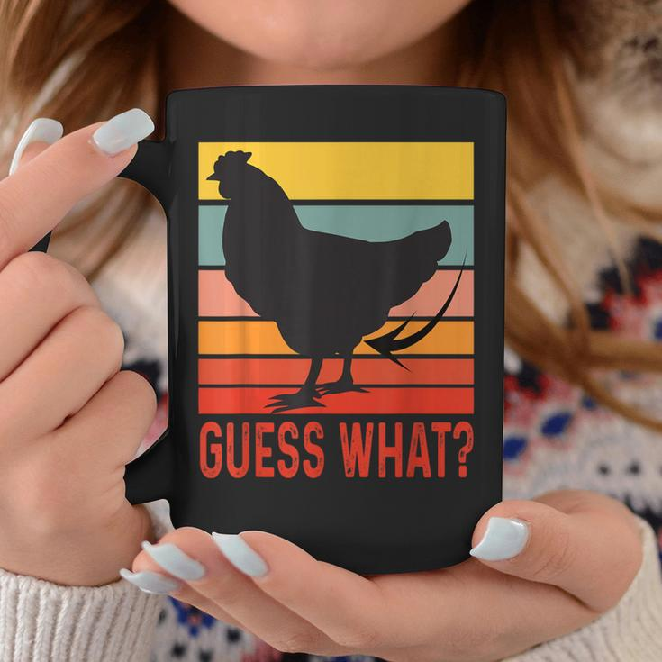 Chicken Butt Guess What Retro Vintage Chicken Thigh Coffee Mug Unique Gifts