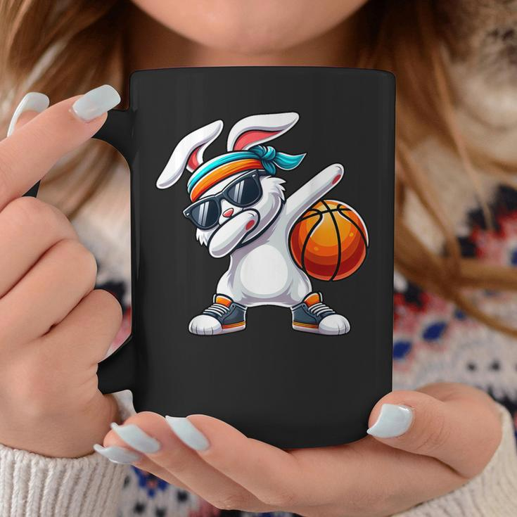 Dabbing Bunny Playing Basketball Easter Day Boys Girls Coffee Mug Unique Gifts