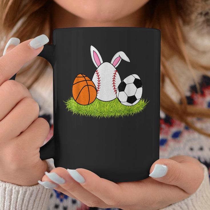 Easter Boys Baseball Basketball Soccer Bunnies Rabbit Coffee Mug Unique Gifts