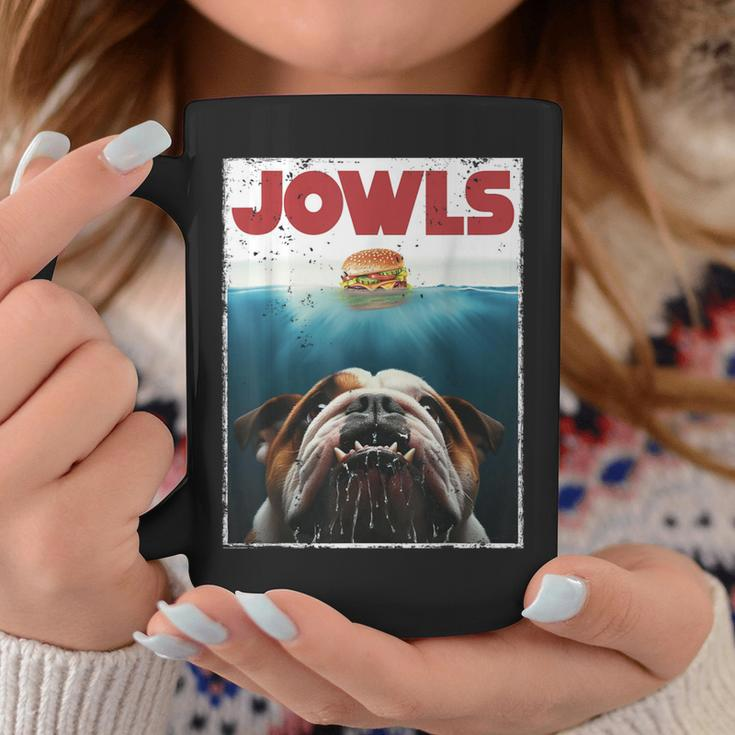 English Bulldog Jowls Burger Bully Dog Mom Dog Dad Coffee Mug Funny Gifts