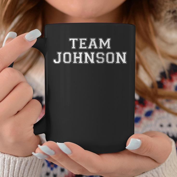 Family Sports Team Johnson Last Name Johnson Coffee Mug Funny Gifts