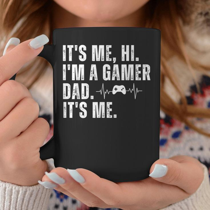 Geeky Gamer Dad It's Me Hi I'm A Gamer Dad It's Me Coffee Mug Unique Gifts