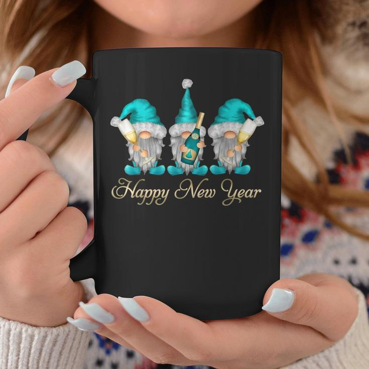 Gnomes Wine Drinking Happy New Year Western Gnomes Coffee Mug Personalized Gifts