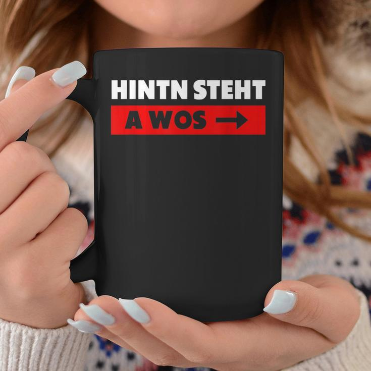 Hinterten Steht A Wos Dialekt Bavarian Tassen Lustige Geschenke