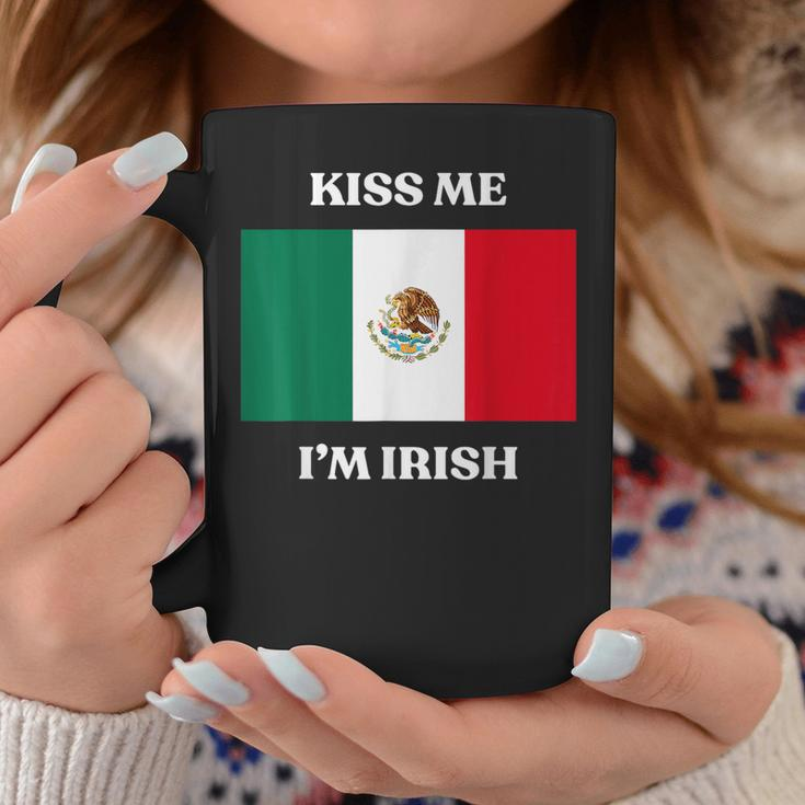 Kiss Me I'm Irish St Patrick's Irish Beer Mexico Flag Coffee Mug Funny Gifts