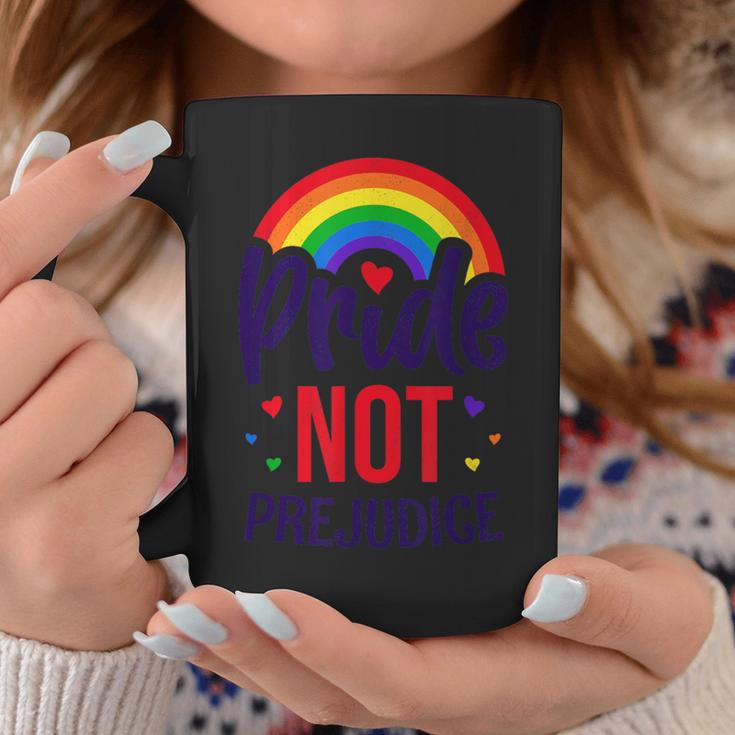 Lgbt Pride Pride Not Prejudice Lgbt Flag Coffee Mug Unique Gifts