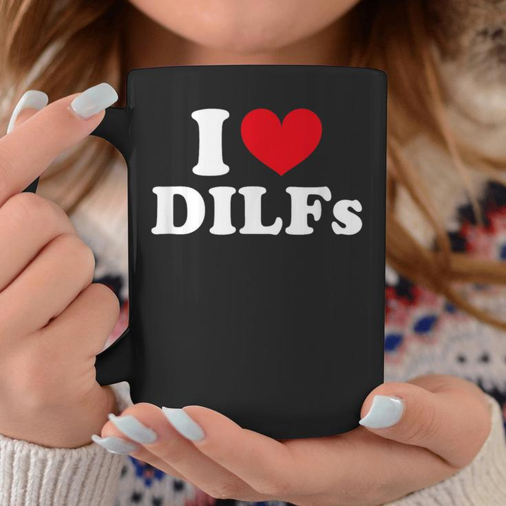 I Love Dilfs I Heart Dilfs Red Heart Tassen Lustige Geschenke
