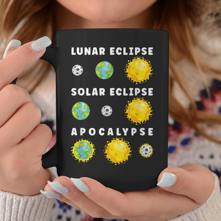 Lunar Solar Eclipse Apocalypse Astronomy Nerd Science Coffee Mug Funny Gifts