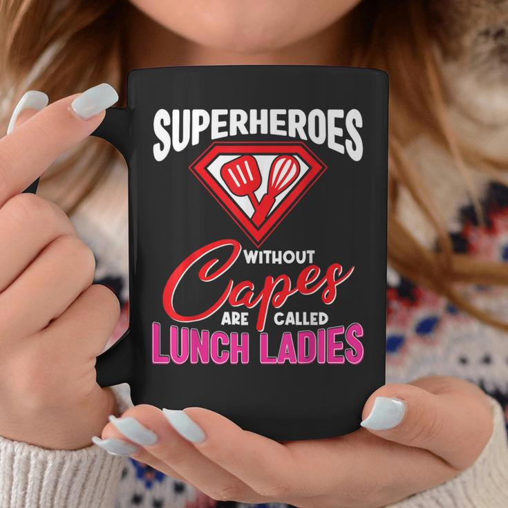 Lunch Lady Superheroes Capes Cafeteria Worker Squad Coffee Mug Unique Gifts