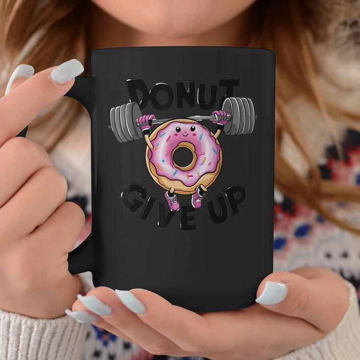 Motivational Saying Donut Give Up For Gym Lifting Men Coffee Mug Unique Gifts