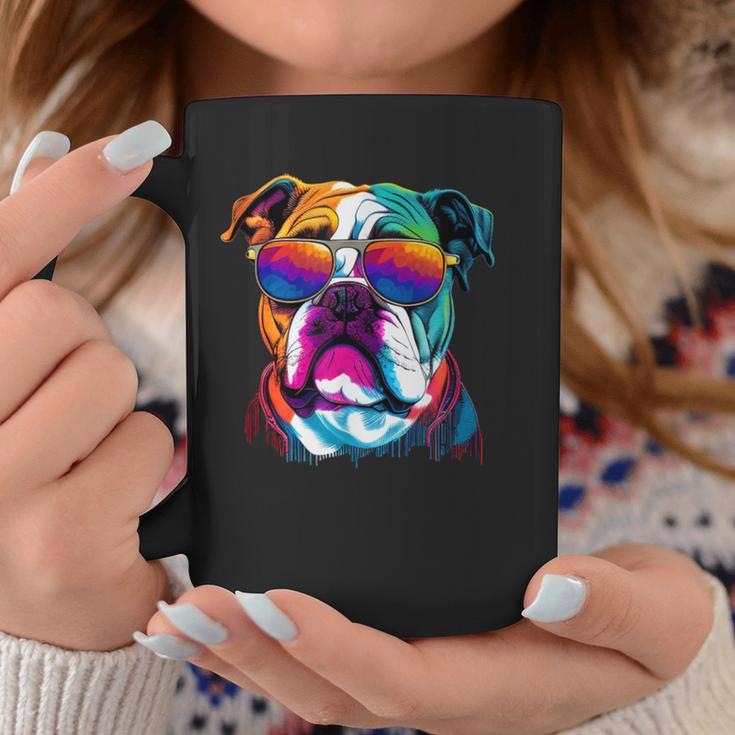 Multicolor English Bulldog Face Coffee Mug Unique Gifts