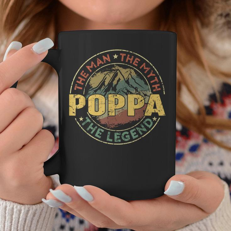 Poppa The Man The Myth The Legend Fathers Day Coffee Mug Unique Gifts