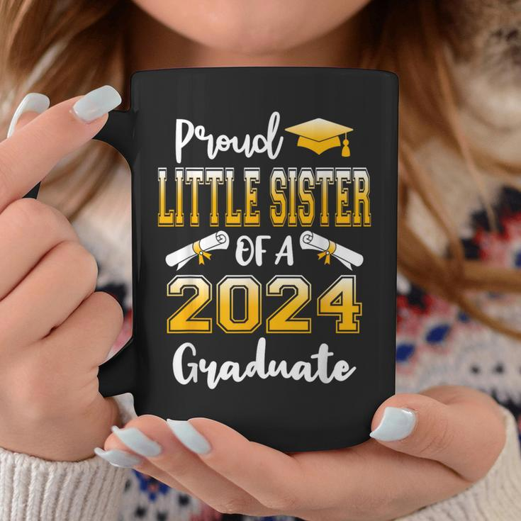 Proud Little Sister Of A Class Of 2024 Graduate Coffee Mug Unique Gifts