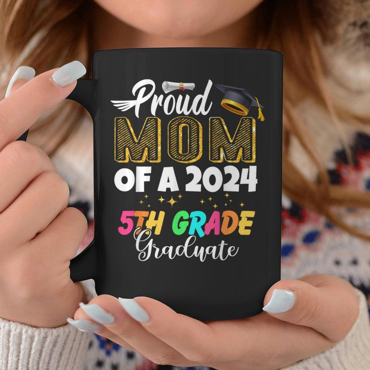 Proud Mom Of A Class Of 2024 5Th Grade Graduate Coffee Mug Funny Gifts