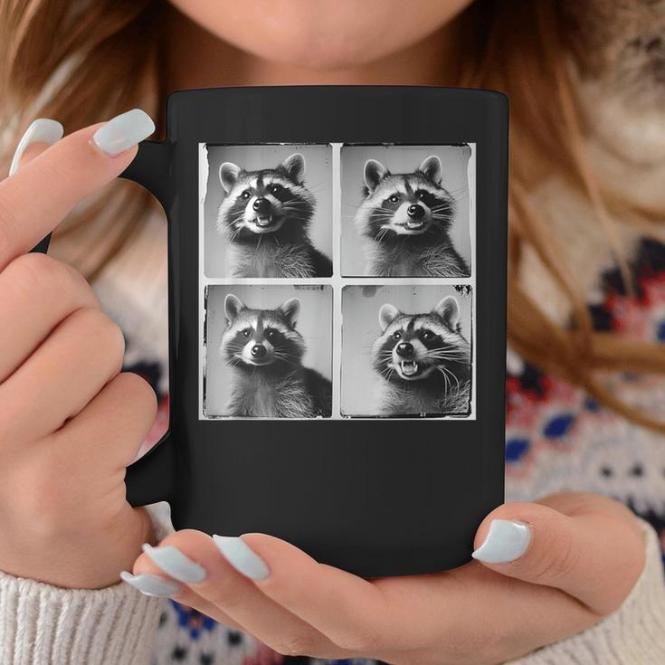 Raccoon Face Portrait Retro Raccoons Weird Animal Coffee Mug Unique Gifts