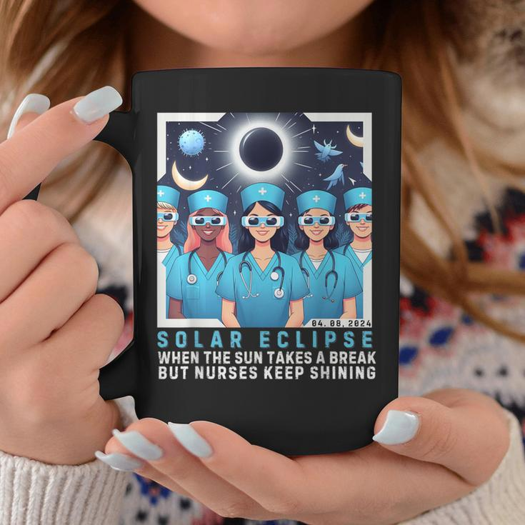 Sarcasm Nurse SayingNurse Solar Eclipse 2024 Usa Coffee Mug Unique Gifts