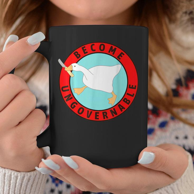 Silly Goose Become Ungovernable Sarcastic Goose Meme Coffee Mug Unique Gifts