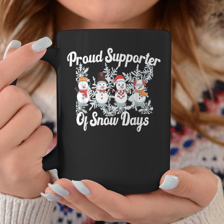 Snow Day Supporter Teacher Student Winter Snowflake Coffee Mug Unique Gifts