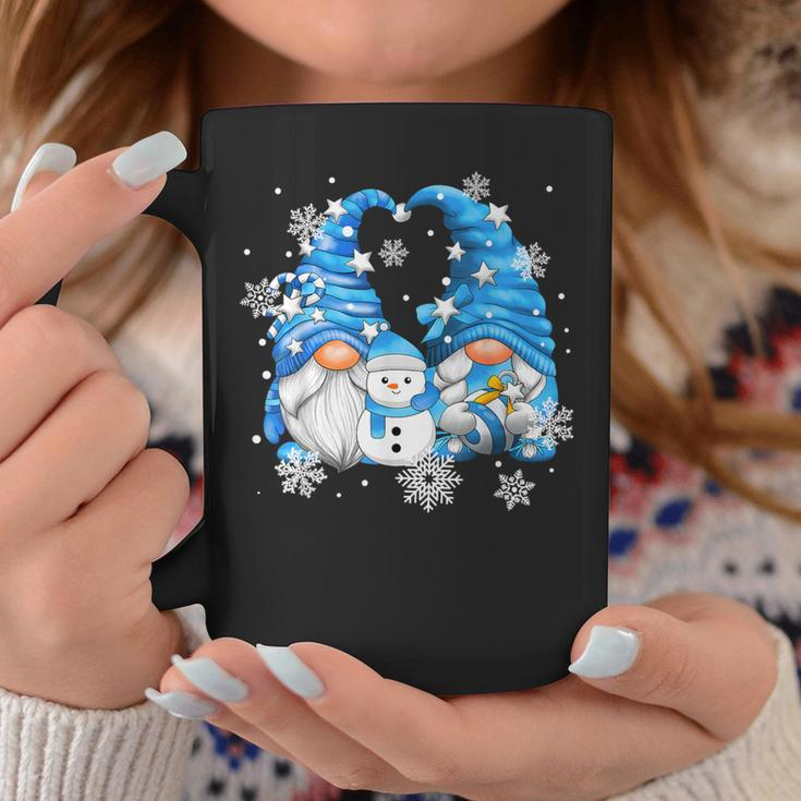 Snowman Gnomies With Snowflakes Cute Winter Gnome Coffee Mug Personalized Gifts