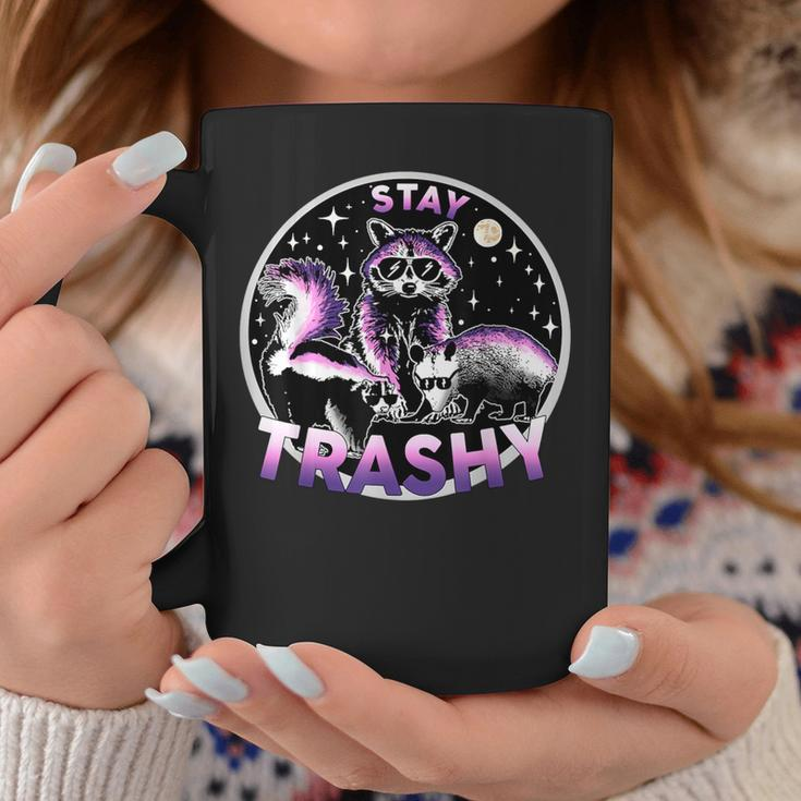 Stay Trashy Raccoons Opossums Possums Coffee Mug Unique Gifts