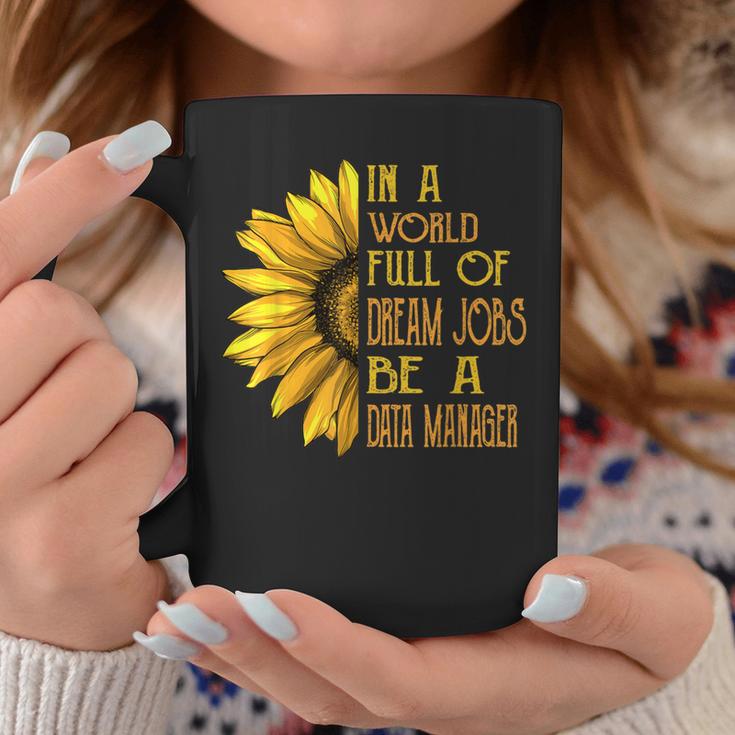 Sunflower Data Manager Coffee Mug Unique Gifts