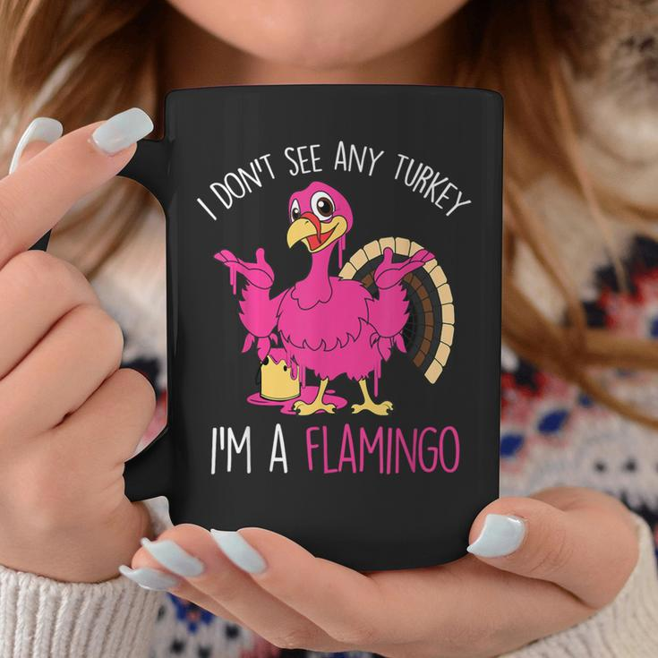 Thanksgiving Turkey Pink Flamingo Pun Coffee Mug Unique Gifts