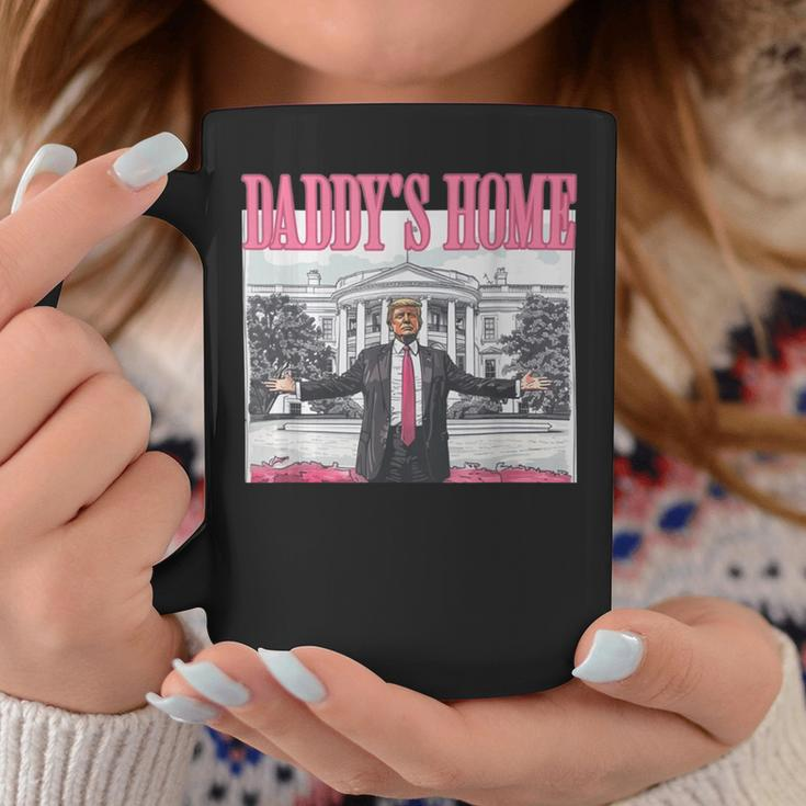 Trump Pink Daddys Home Trump 2024 Coffee Mug Unique Gifts
