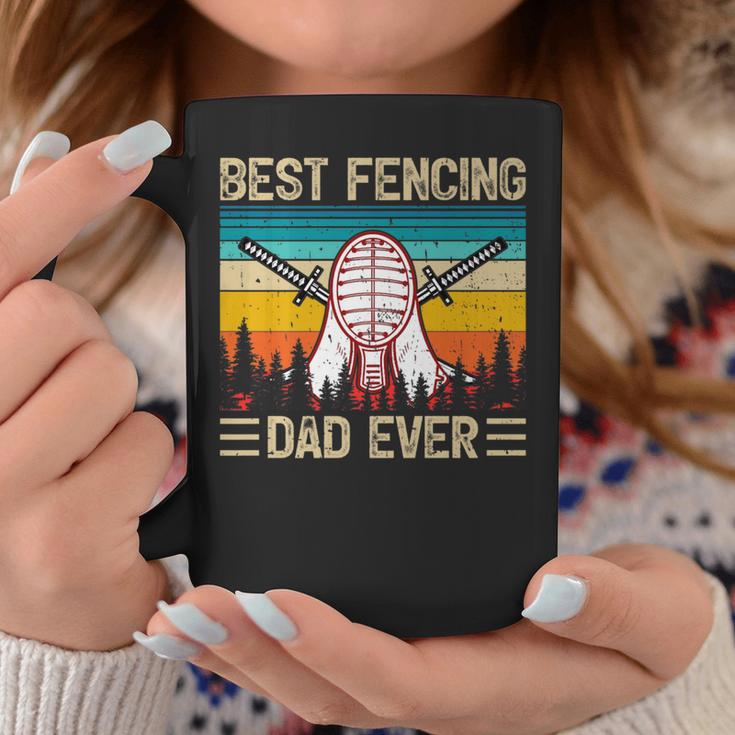 Vintage Retro Best Fencing Dad Ever Father's Day Coffee Mug Unique Gifts