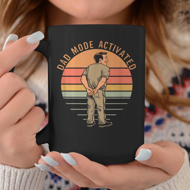 Vintage Retro Dad Mode Activated Quote Father's Day Coffee Mug Funny Gifts