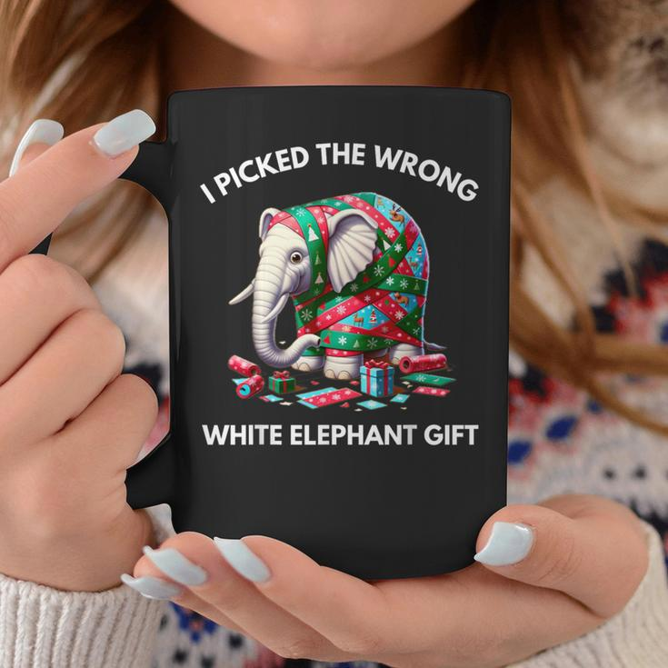 White Elephant Wrapped Elephant Dumb Coffee Mug Funny Gifts