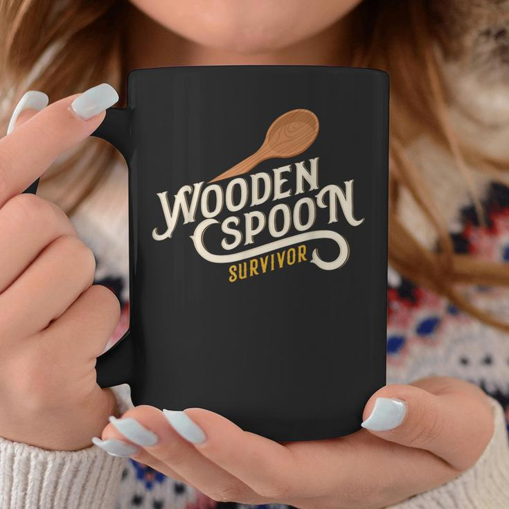 Wooden Spoon Survivor Vintage Retro Humor Coffee Mug Funny Gifts