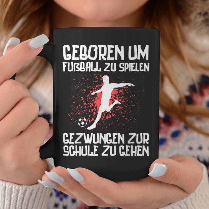 Zum Fußballspiel Geboren Footballer Boys' Black Tassen Lustige Geschenke