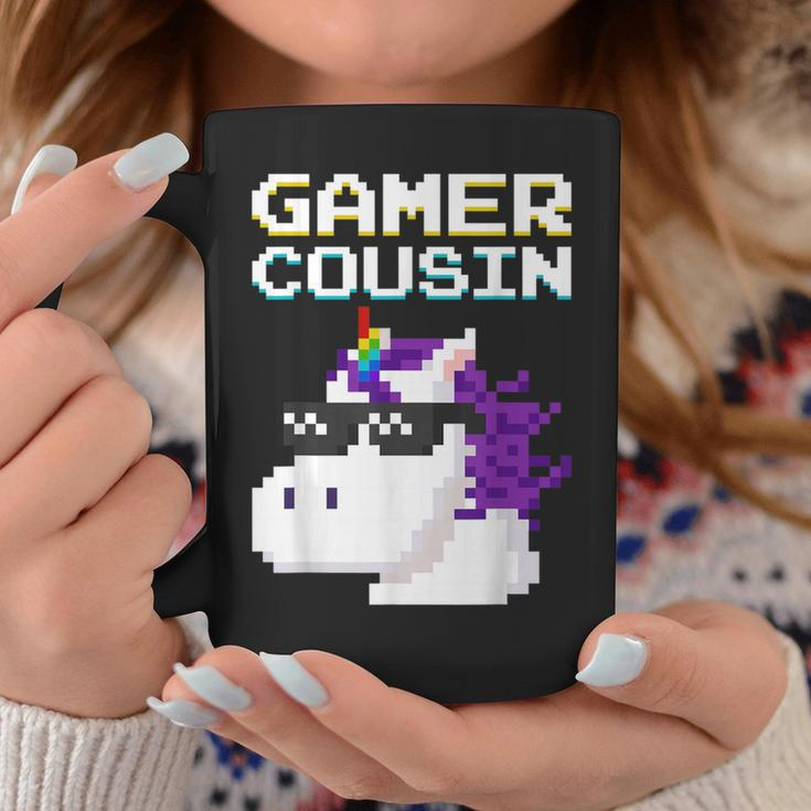 Gamer Cousin Einhorn Pixel Geschenk Multiplayer Nerd Geek Tassen Lustige Geschenke