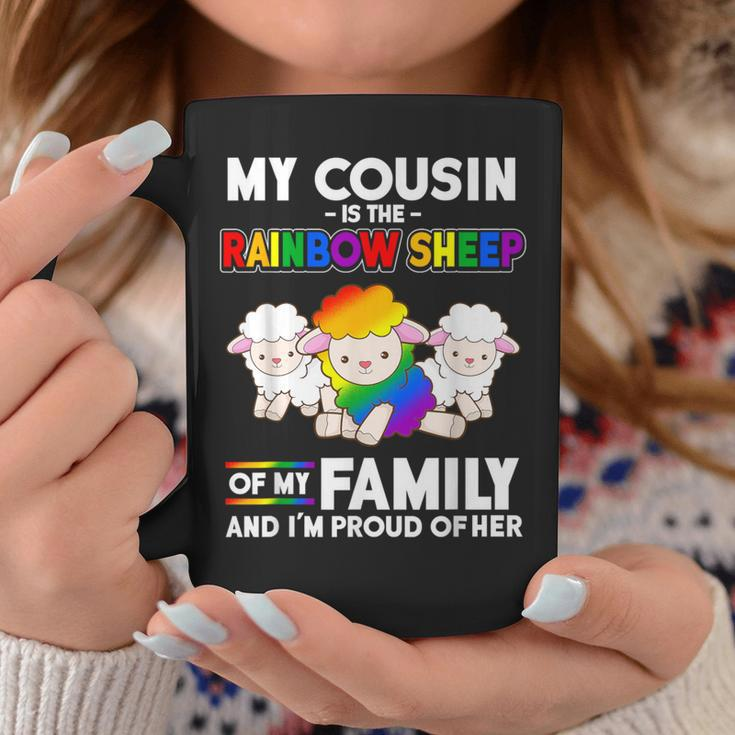 Gay Pride Week My Cousin Is Rainbow Sheep Of Family Coffee Mug Unique Gifts