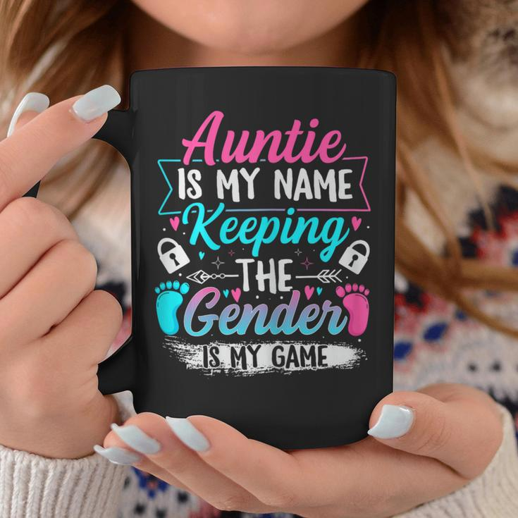 Gender Reveal For A Keeper Of The Gender Aunt Coffee Mug Funny Gifts