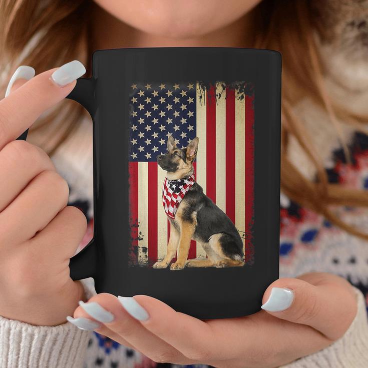 German Shepherd American Flag Independence 4Th Of July Coffee Mug Unique Gifts