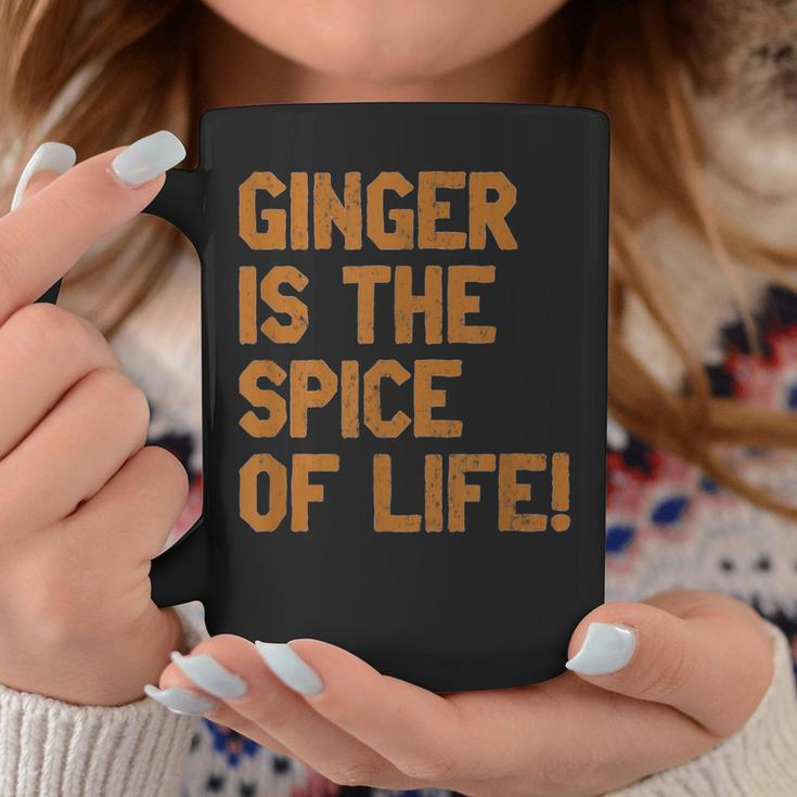 Ginger Is The Spice Of Life Distressed FunCoffee Mug Unique Gifts