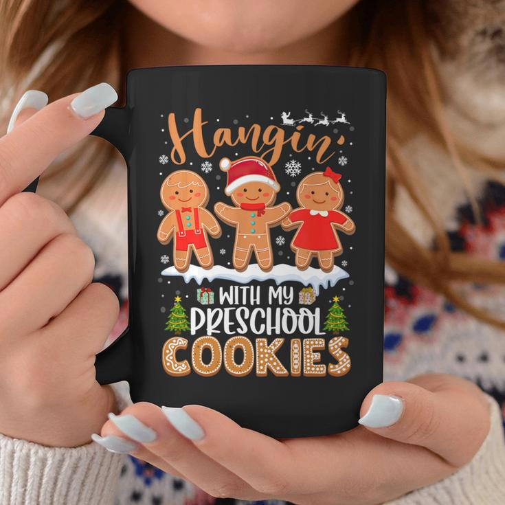 Gingerbreads Hangin' With My Preschool Cookies Teacher Xmas Coffee Mug Unique Gifts